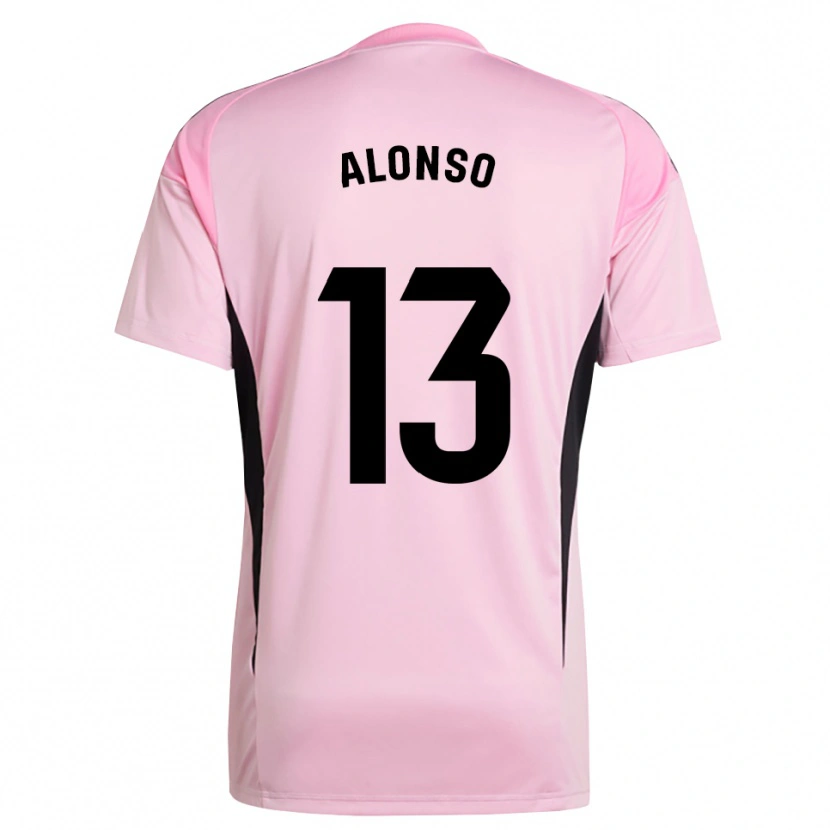 Danxen Mujer Camiseta Maikel Alonso #13 Rosa Negro Portero Equipación 2025/26 La Camisa