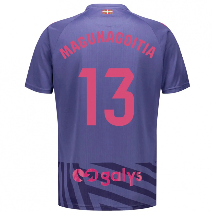 Danxen Mujer Camiseta Jonmi Magunagoitia #13 Morado Gris Azul Portero Equipación 2025/26 La Camisa