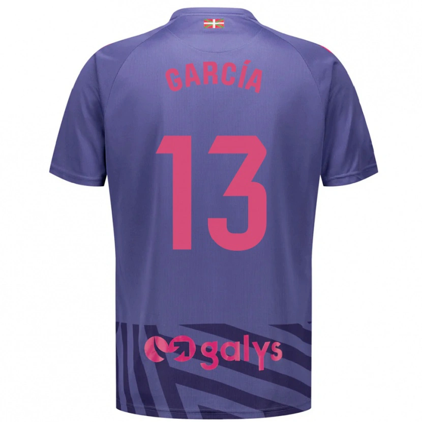 Danxen Mujer Camiseta Jon García #13 Morado Gris Azul Portero Equipación 2025/26 La Camisa