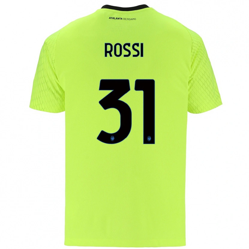 Danxen Mujer Camiseta Francesco Rossi #31 Verde Amarillo Rojo Portero Equipación 2025/26 La Camisa