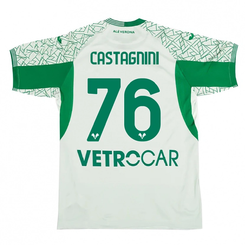 Danxen Mujer Camiseta Mirko Castagnini #76 Verde Rojo Portero Equipación 2025/26 La Camisa