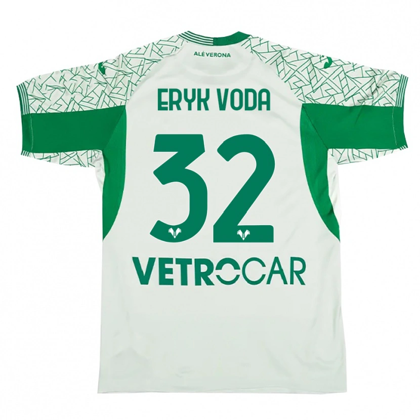 Danxen Mujer Camiseta Eryk Vodă #32 Verde Rojo Portero Equipación 2025/26 La Camisa