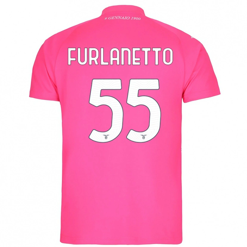 Danxen Mujer Camiseta Alessio Furlanetto #55 Rosa Profundo Portero Equipación 2025/26 La Camisa
