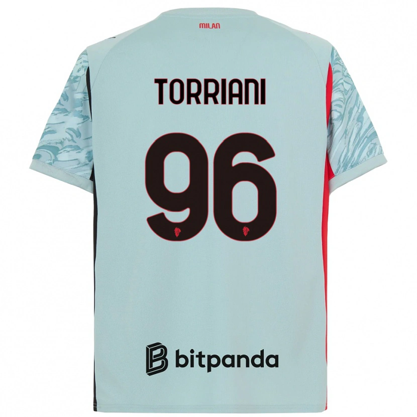 Danxen Mujer Camiseta Lorenzo Torriani #96 Azul Claro Rojo Portero Equipación 2025/26 La Camisa