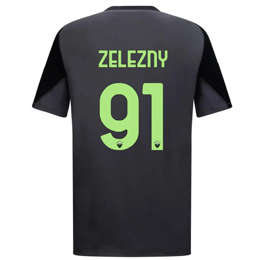 Danxen Mujer Camiseta Radoslaw Zelezny #91 Negro Verde Claro Portero Equipación 2025/26 La Camisa