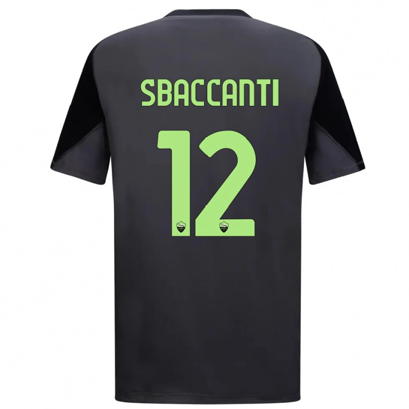 Danxen Mujer Camiseta Christian Sbaccanti #12 Negro Verde Claro Portero Equipación 2025/26 La Camisa