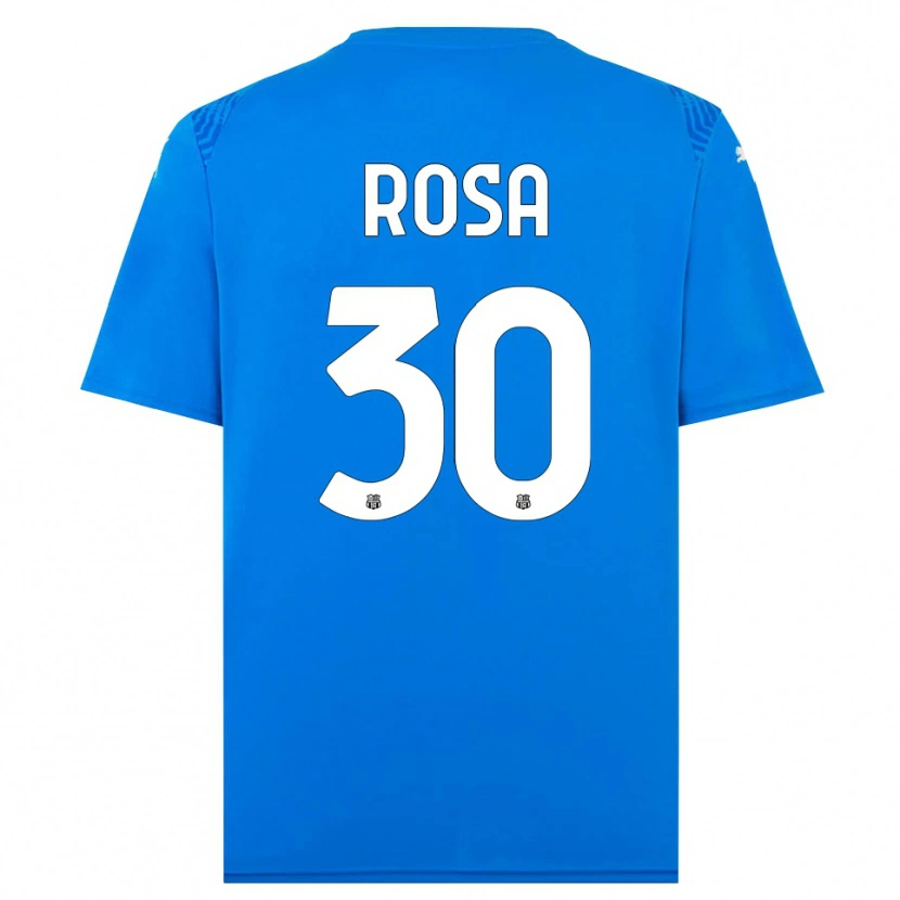 Danxen Mujer Camiseta Enrico Rosa #30 Azul Blanco Portero Equipación 2025/26 La Camisa