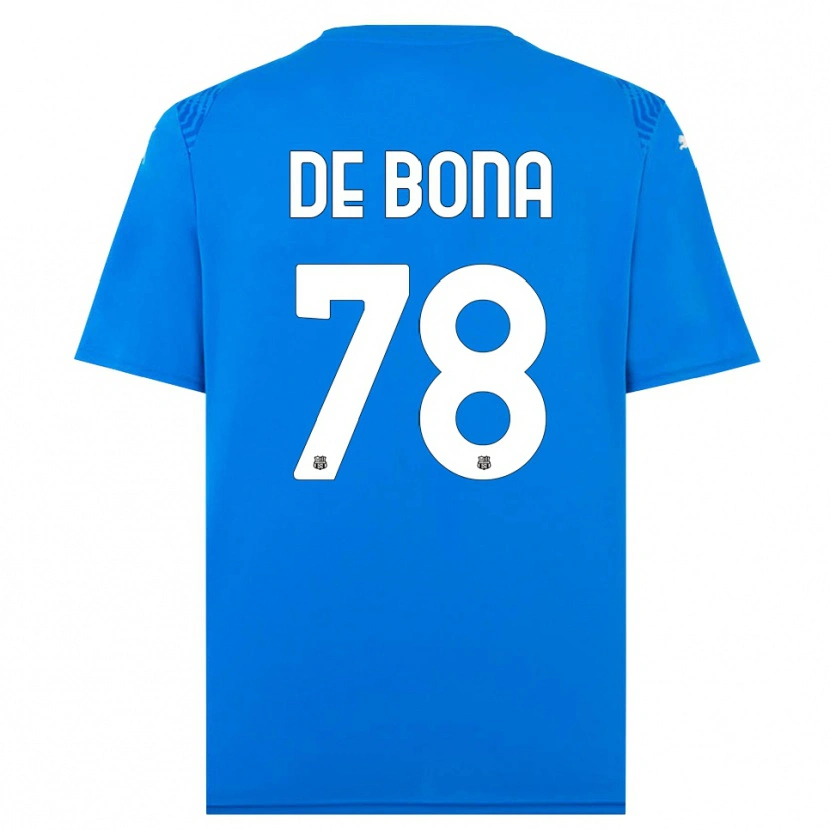 Danxen Mujer Camiseta Francesca De Bona #78 Azul Blanco Portero Equipación 2025/26 La Camisa