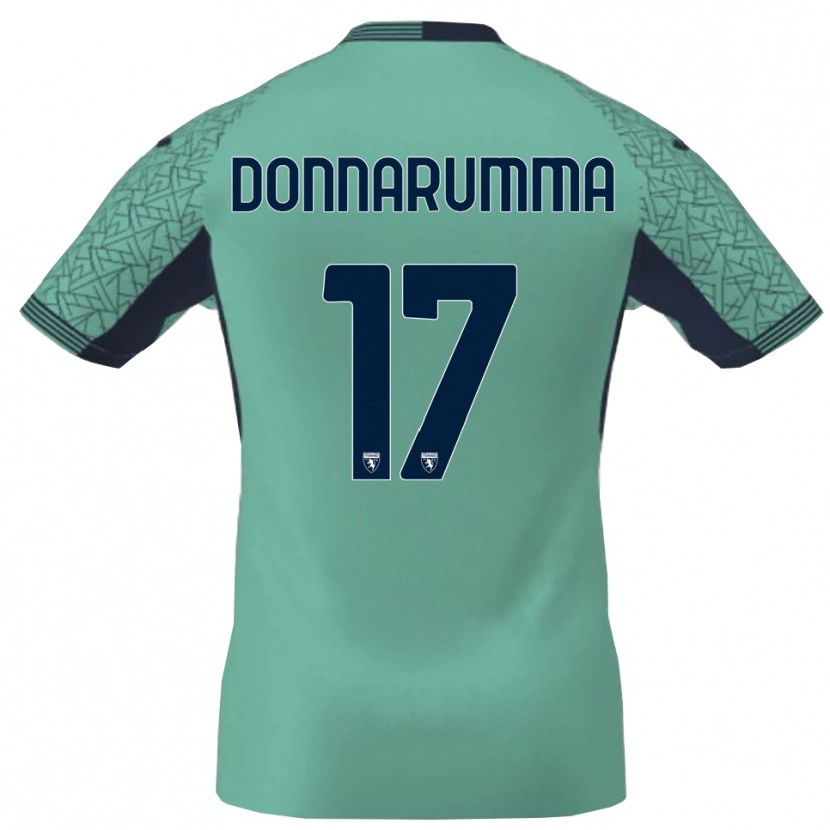 Danxen Mujer Camiseta Antonio Donnarumma #17 Laguna Azul Portero Equipación 2025/26 La Camisa