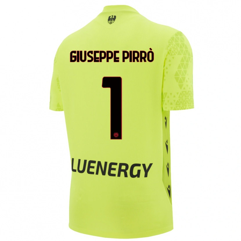 Danxen Mujer Camiseta Marco Giuseppe Pirrò #1 Verde Amarillo Negro Portero Equipación 2025/26 La Camisa