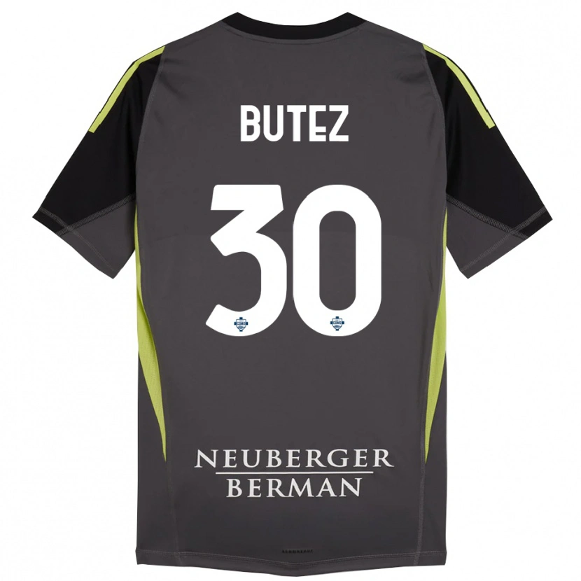 Danxen Mujer Camiseta Jean Butez #30 Negro Verde Claro Portero Equipación 2025/26 La Camisa