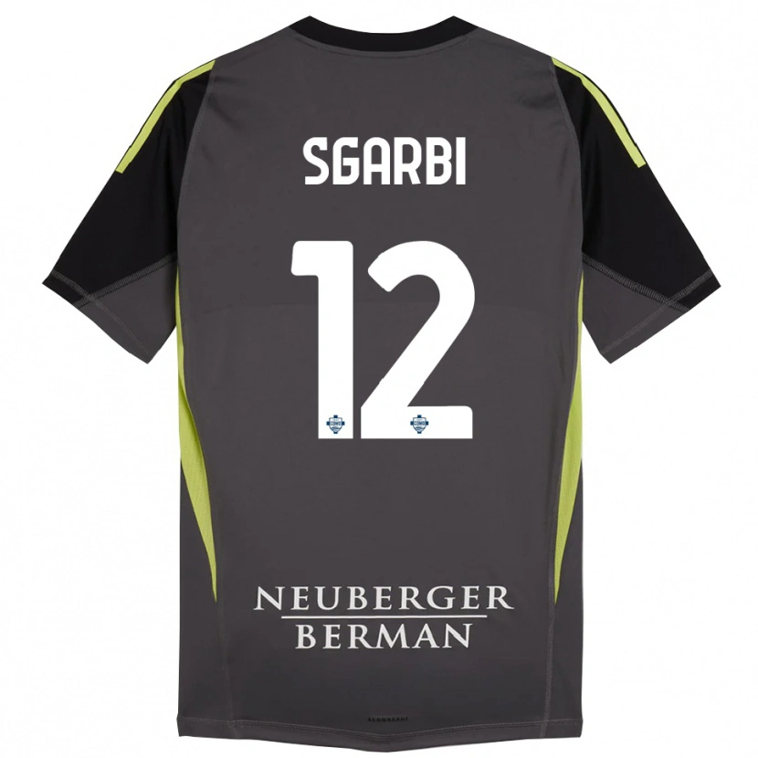 Danxen Mujer Camiseta Dylan Sgarbi #12 Negro Verde Claro Portero Equipación 2025/26 La Camisa