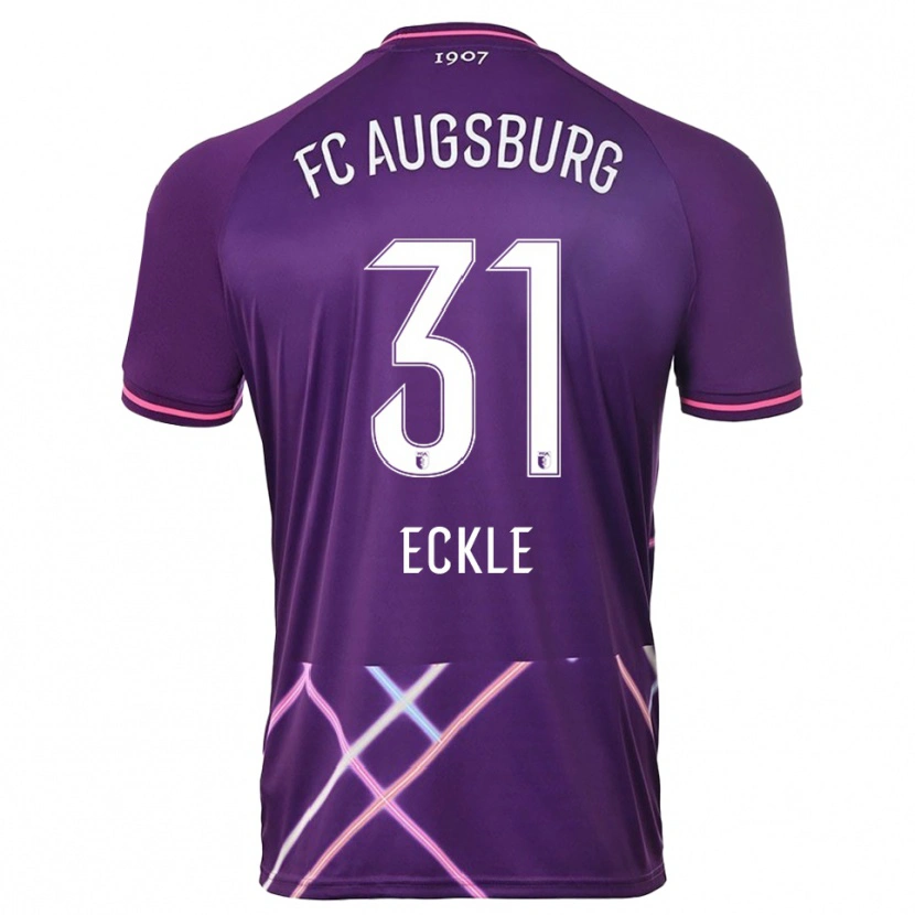 Danxen Mujer Camiseta Philipp Eckle #31 Púrpura Rosa Portero Equipación 2025/26 La Camisa