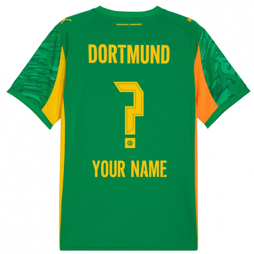 Danxen Mujer Camiseta Borussia Dortmund Verde Naranja Portero Equipación 2025/26 La Camisa