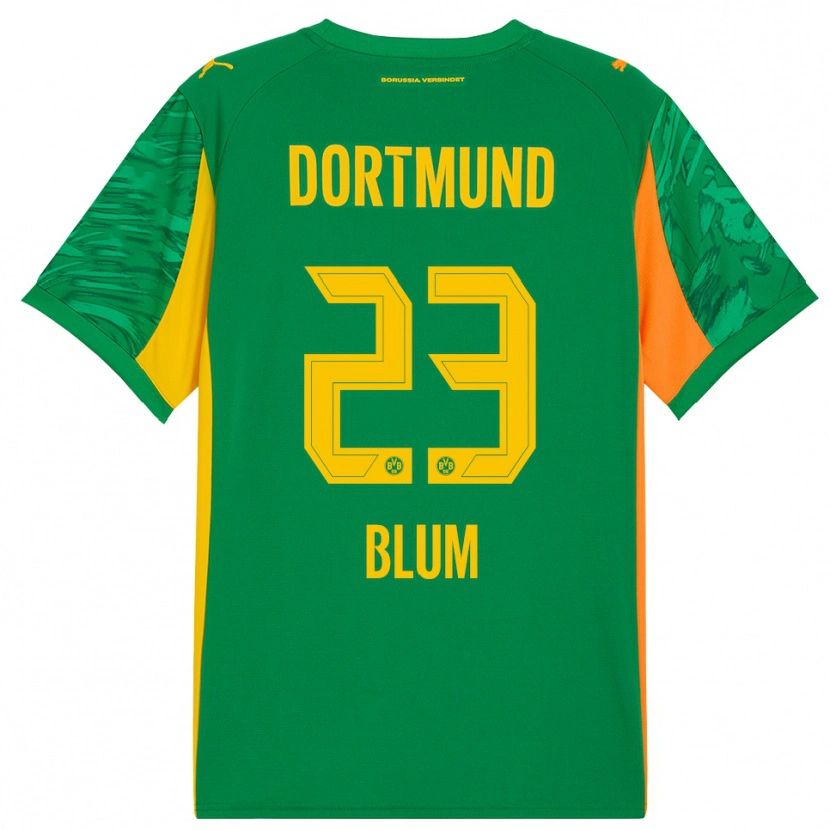 Danxen Mujer Camiseta Caroline Blum #23 Verde Naranja Portero Equipación 2025/26 La Camisa