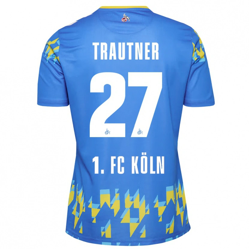 Danxen Mujer Camiseta Tobias Trautner #27 Azul Cornflower Portero Equipación 2025/26 La Camisa