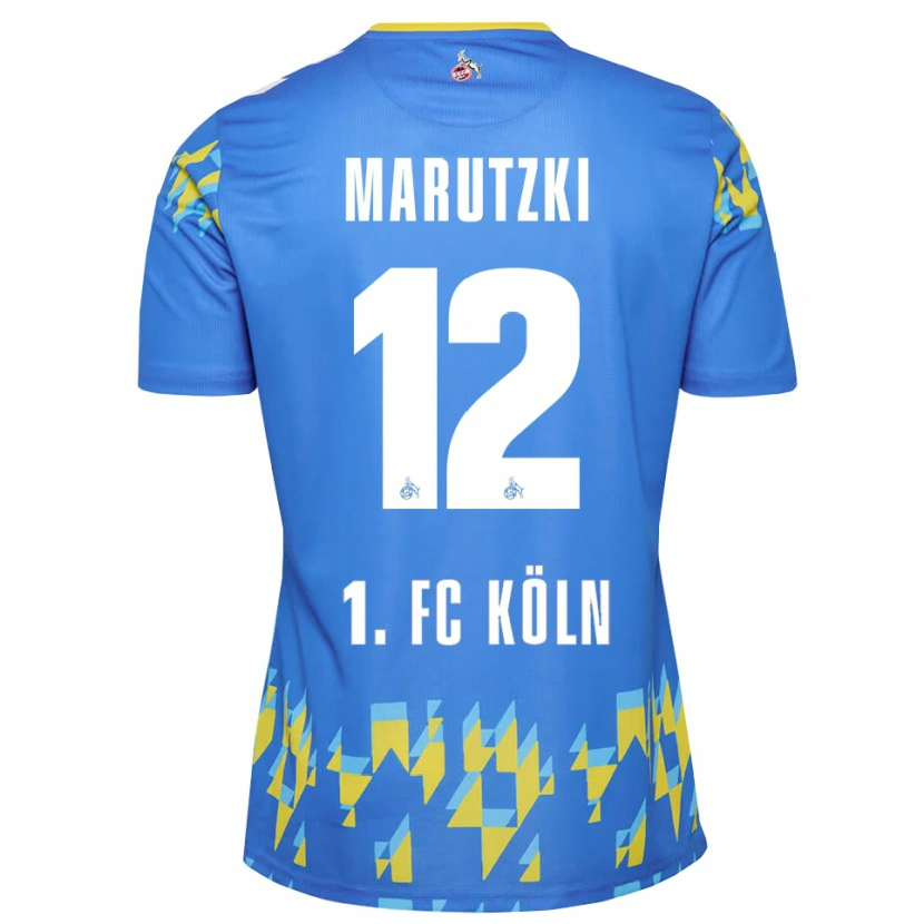 Danxen Mujer Camiseta Mikolaj Marutzki #12 Azul Cornflower Portero Equipación 2025/26 La Camisa
