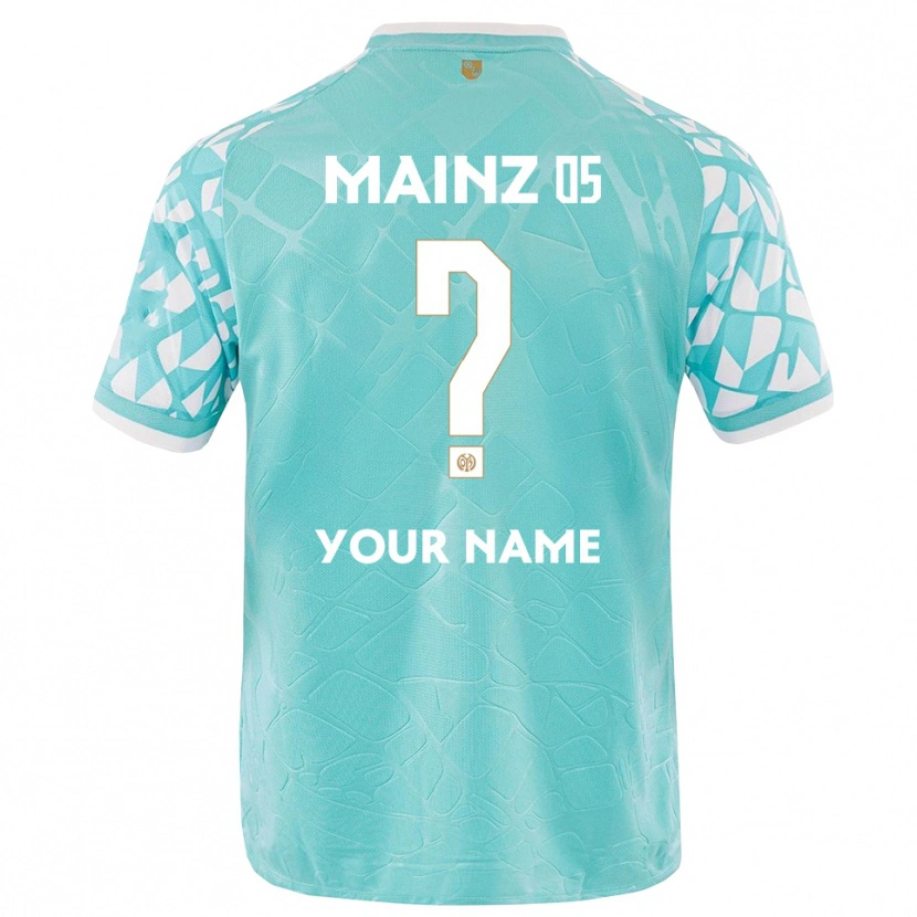 Danxen Mujer Camiseta 1. FSV Mainz 05 Blanco Turquesa Portero Equipación 2025/26 La Camisa