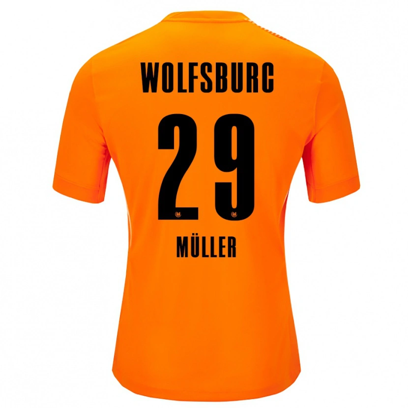 Danxen Mujer Camiseta Marius Müller #29 Rojo Negro Portero Equipación 2025/26 La Camisa