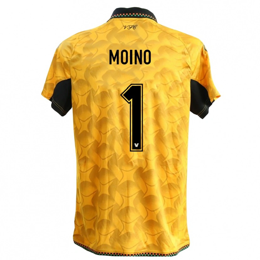 Danxen Mujer Camiseta Thomas Moino #1 Amarillo Negro Portero Equipación 2025/26 La Camisa