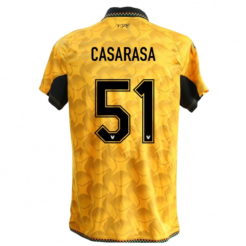 Danxen Mujer Camiseta Asia Casarasa #51 Amarillo Negro Portero Equipación 2025/26 La Camisa
