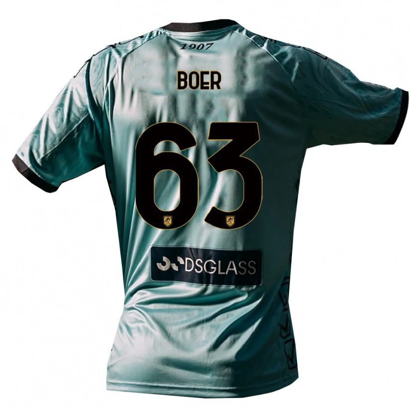 Danxen Mujer Camiseta Pietro Boer #63 Azul Claro Blanco Portero Equipación 2025/26 La Camisa