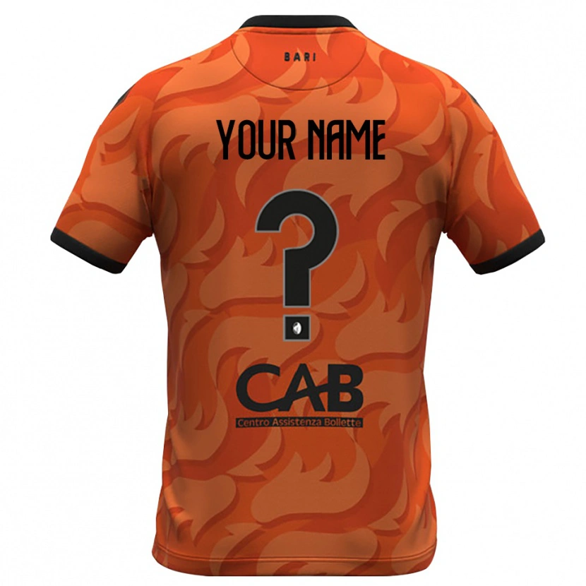 Danxen Mujer Camiseta SSC Bari Naranja Oscuro Negro Portero Equipación 2025/26 La Camisa