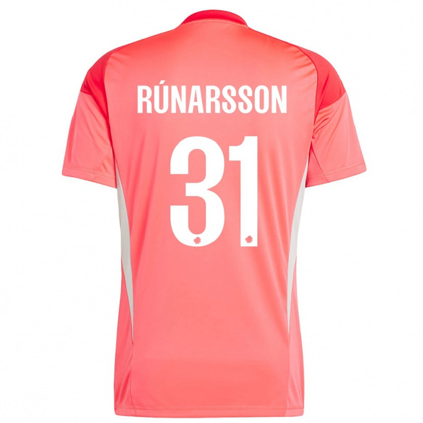 Danxen Mujer Camiseta Rúnar Alex Rúnarsson #31 Rojo Blanco Portero Equipación 2025/26 La Camisa