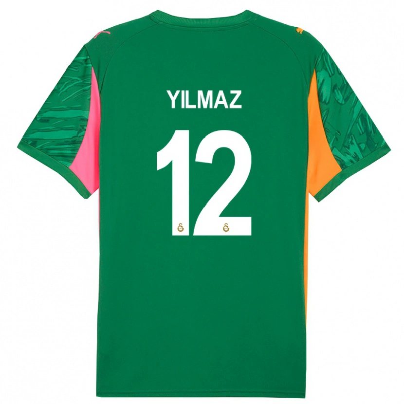 Danxen Mujer Camiseta Arda Yılmaz #12 Verde Naranja Rosa Portero Equipación 2025/26 La Camisa