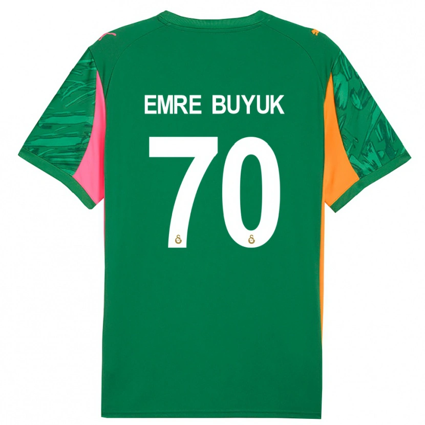 Danxen Mujer Camiseta Enes Emre Büyük #70 Verde Naranja Rosa Portero Equipación 2025/26 La Camisa