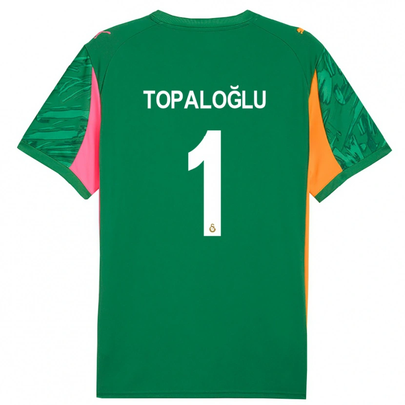 Danxen Mujer Camiseta Eren Topaloğlu #1 Verde Naranja Rosa Portero Equipación 2025/26 La Camisa