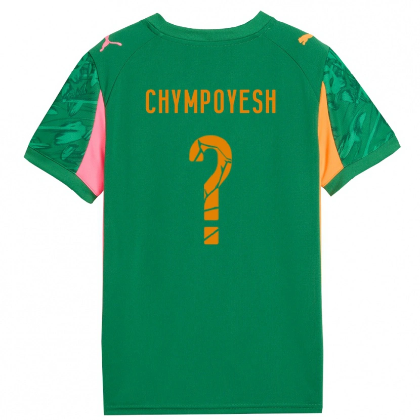 Danxen Mujer Camiseta Vladyslav Chympoyesh #0 Verde Naranja Rosa Portero Equipación 2025/26 La Camisa