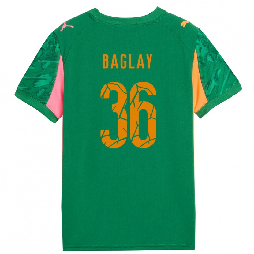 Danxen Mujer Camiseta Rostyslav Baglay #36 Verde Naranja Rosa Portero Equipación 2025/26 La Camisa