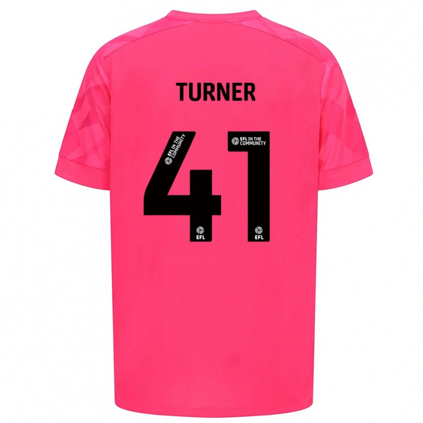 Danxen Mujer Camiseta Matthew Turner #41 Rosa Rosa Portero Equipación 2025/26 La Camisa