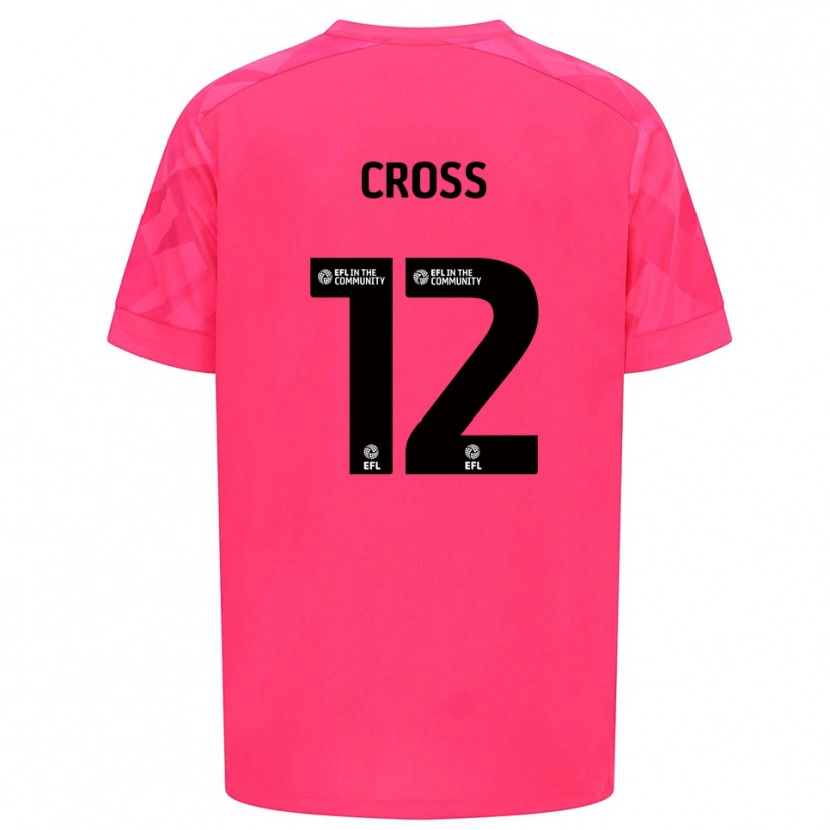 Danxen Mujer Camiseta Alex Cross #12 Rosa Rosa Portero Equipación 2025/26 La Camisa