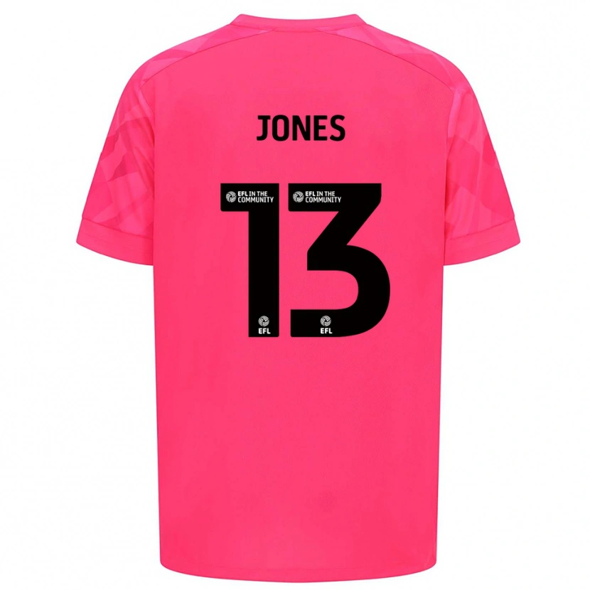 Danxen Mujer Camiseta Sam Jones #13 Rosa Rosa Portero Equipación 2025/26 La Camisa