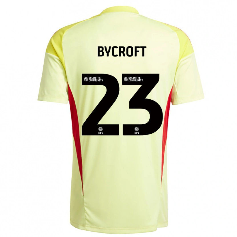 Danxen Mujer Camiseta Jack Bycroft #23 Amarillo Claro Portero Equipación 2025/26 La Camisa