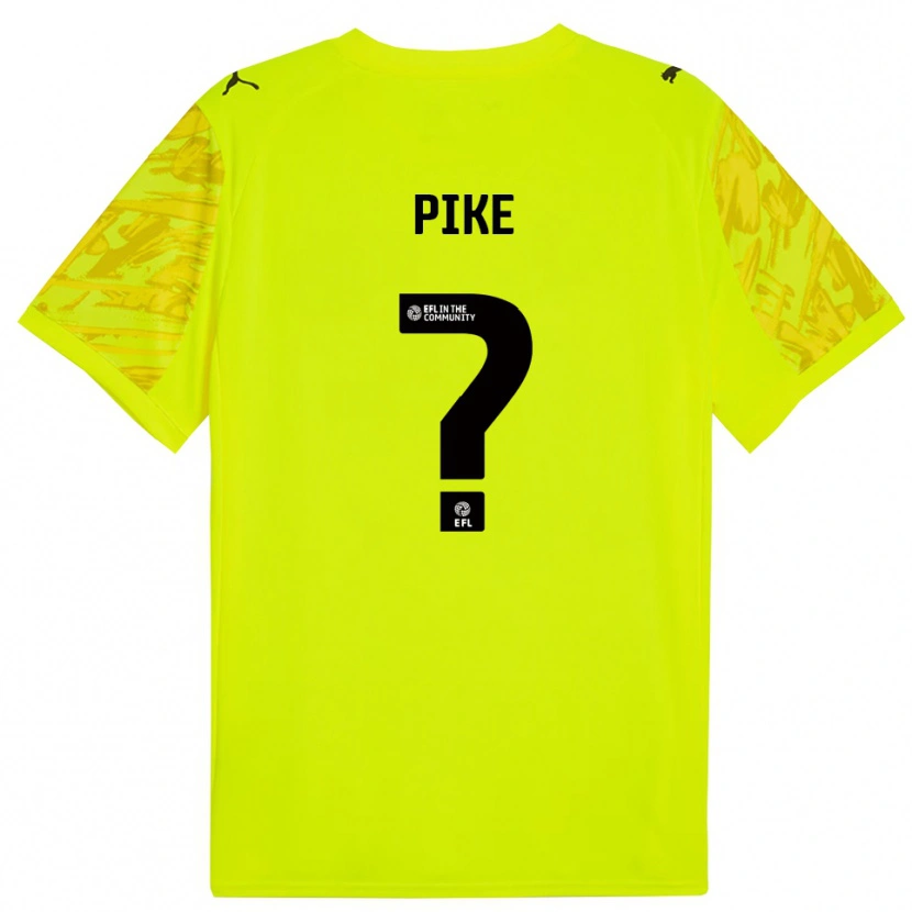 Danxen Mujer Camiseta Ethan Pike #0 Verde Fluorescente Portero Equipación 2025/26 La Camisa