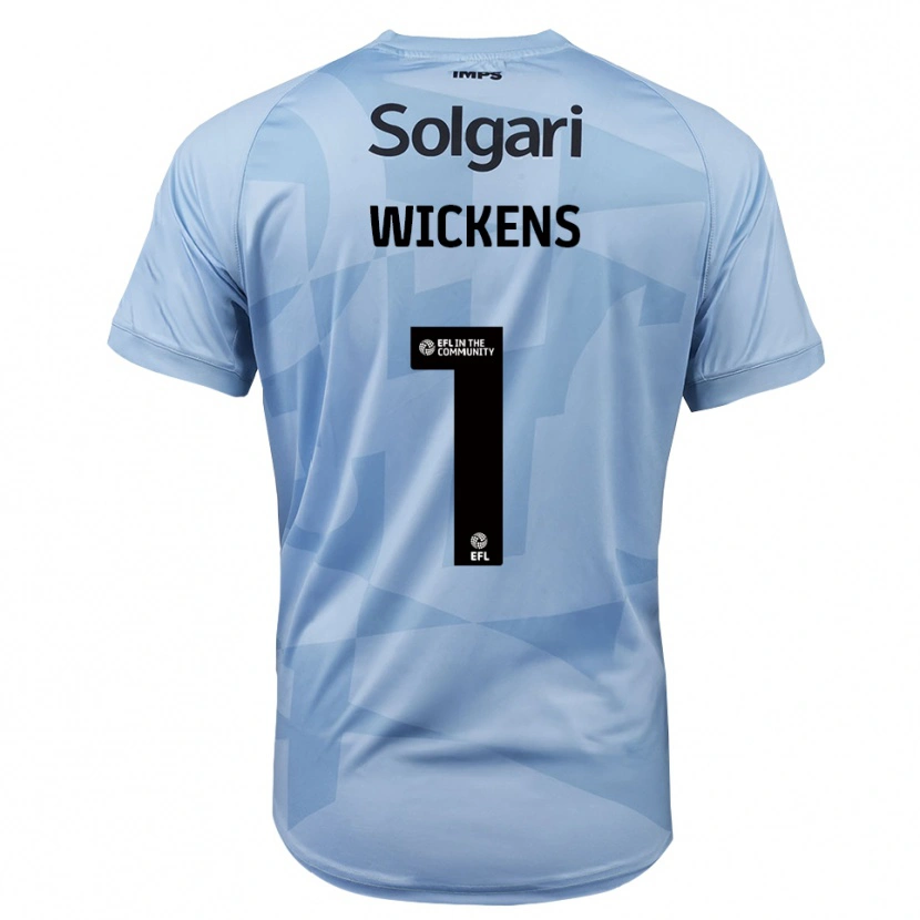 Danxen Mujer Camiseta George Wickens #1 Azul Claro Cielo Portero Equipación 2025/26 La Camisa