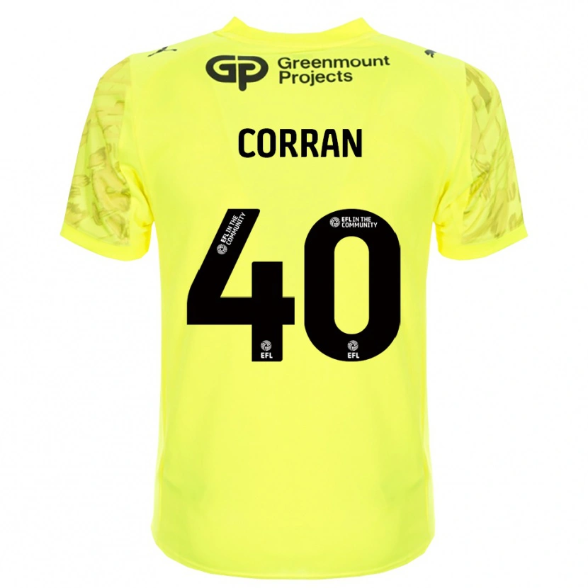 Danxen Mujer Camiseta Matthew Corran #40 Negro Verde Fluorescente Portero Equipación 2025/26 La Camisa