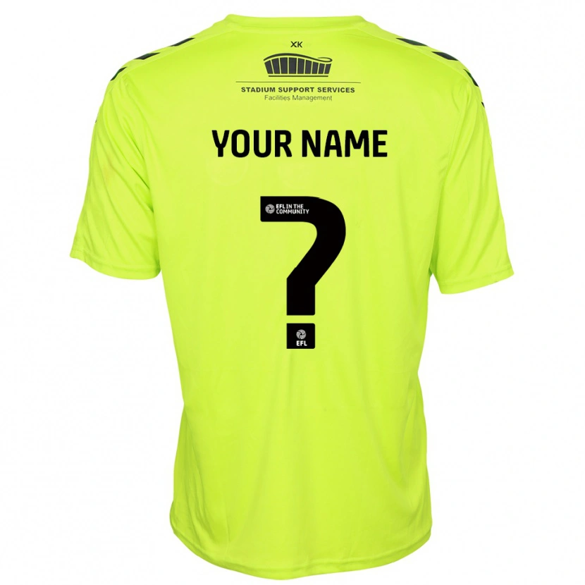 Danxen Mujer Camiseta Wycombe Wanderers Verde Fluorescente Portero Equipación 2025/26 La Camisa