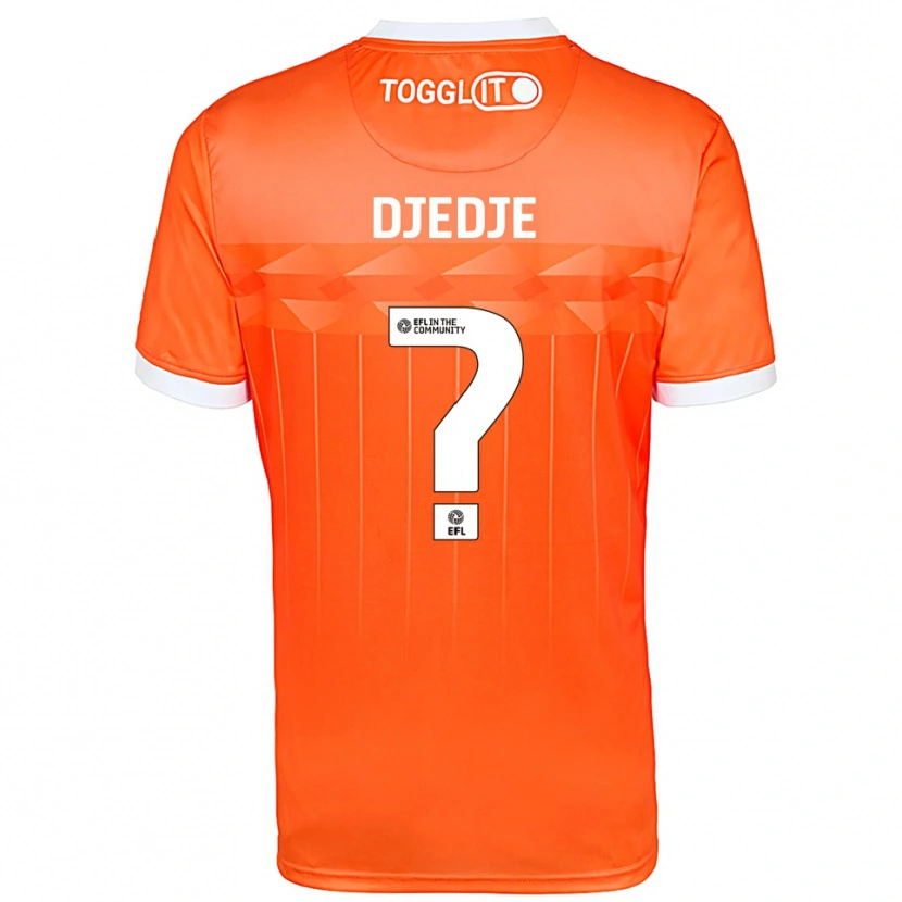 Danxen Mujer Camiseta Eterne Djedje #0 Blanco Naranja Portero Equipación 2025/26 La Camisa