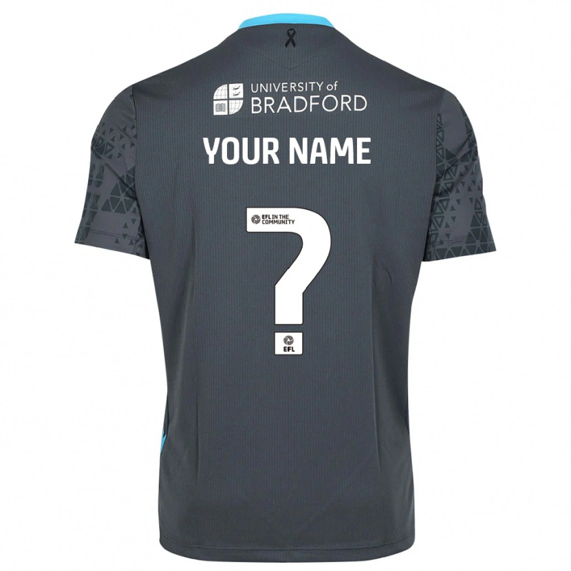 Danxen Mujer Camiseta Bradford City Gris Negro Portero Equipación 2025/26 La Camisa