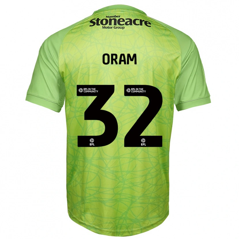 Danxen Mujer Camiseta Jake Oram #32 Verde Claro Portero Equipación 2025/26 La Camisa