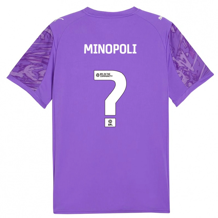 Danxen Mujer Camiseta Giovanni Minopoli #0 Rojo Morado Portero Equipación 2025/26 La Camisa