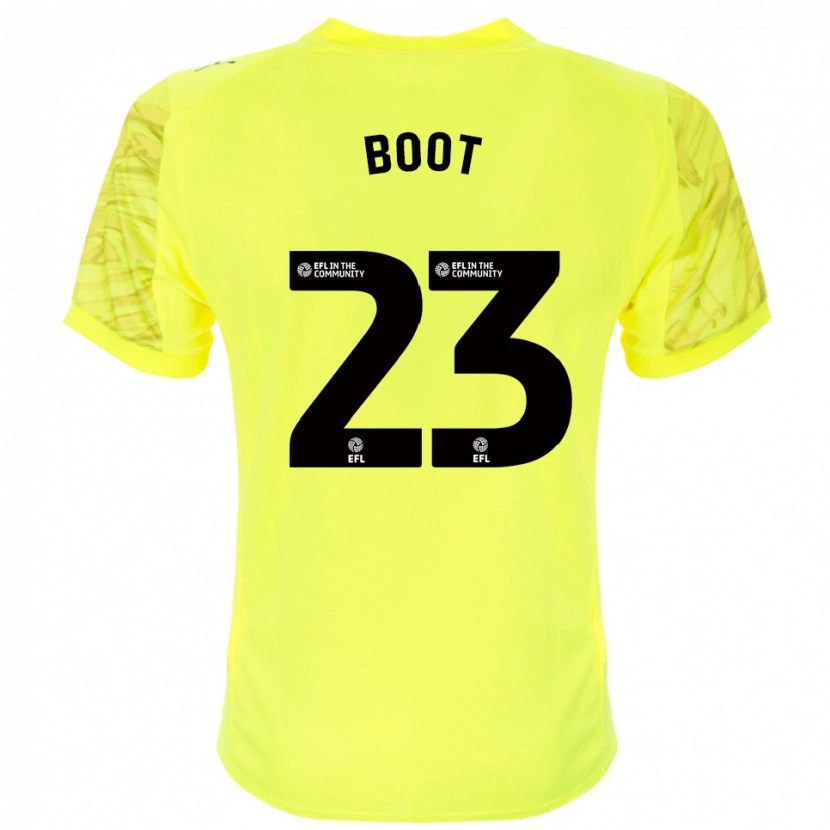 Danxen Mujer Camiseta Ryan Boot #23 Negro Amarillo Portero Equipación 2025/26 La Camisa