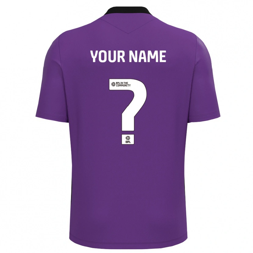 Danxen Mujer Camiseta Colchester United Blanco Morado Portero Equipación 2025/26 La Camisa