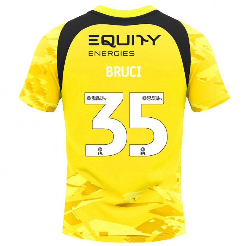 Danxen Mujer Camiseta Izabella Bruci #35 Negro Amarillo Claro Glack Portero Equipación 2025/26 La Camisa