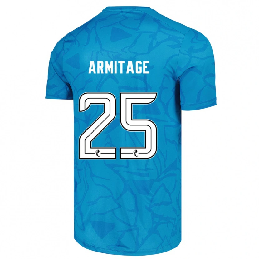 Danxen Mujer Camiseta Rowena Armitage #25 Blanco Azul Portero Equipación 2025/26 La Camisa