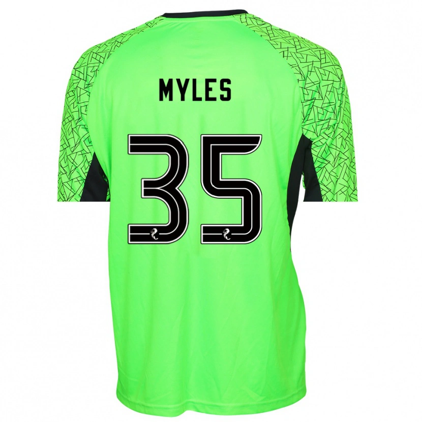 Danxen Mujer Camiseta Evan Myles #35 Negro Verde Portero Equipación 2025/26 La Camisa